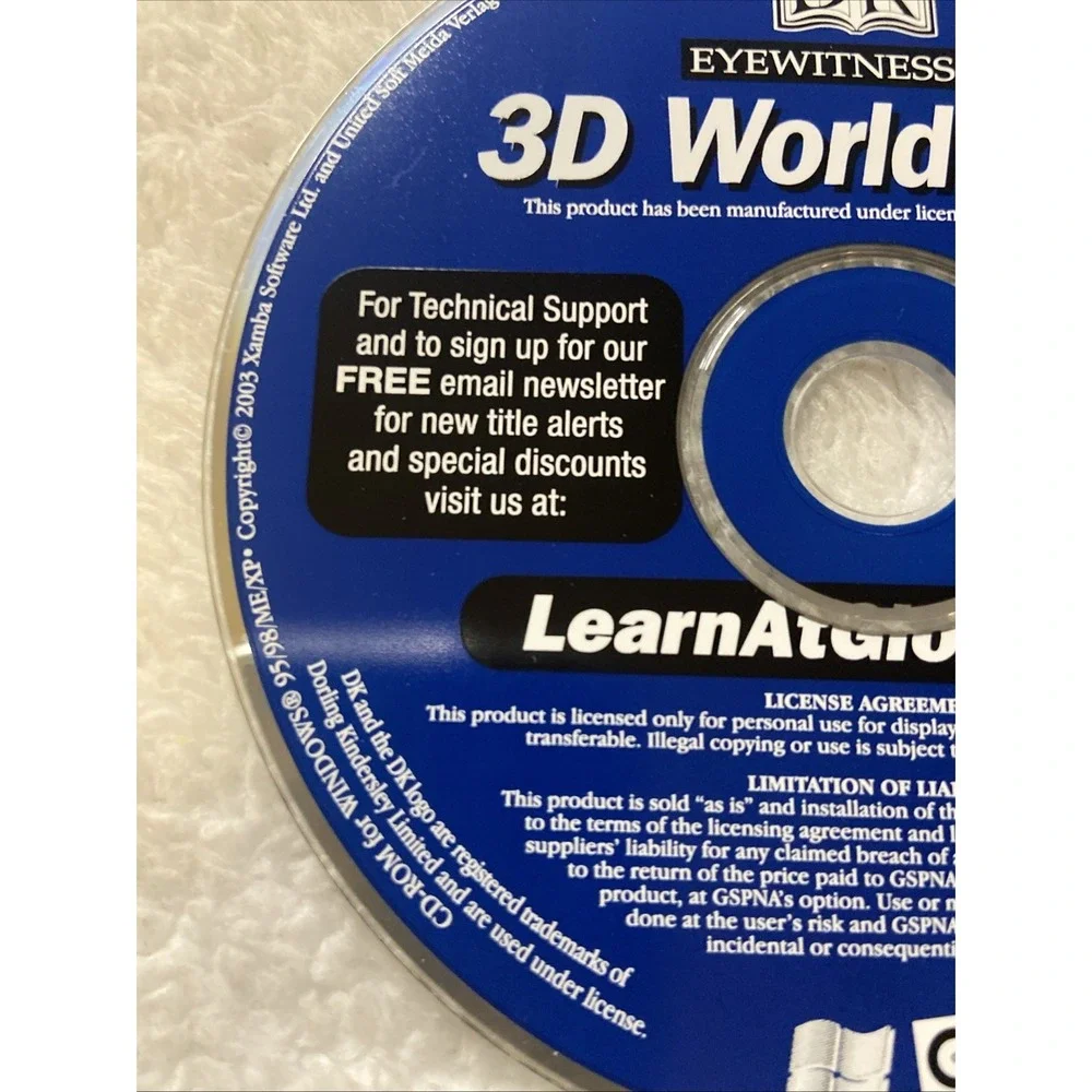 DK 3D World Atlas Eyewitness PC CD ROM VTG People Politics Climate Landscape